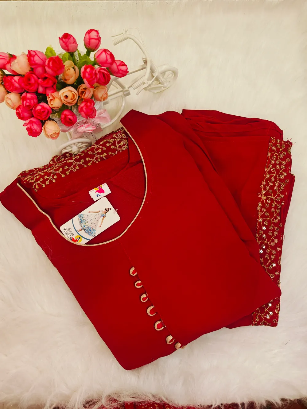 ANARKALI KURTI WITH SHAWL AK33
